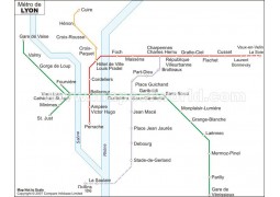 Lyon Metro Map - Digital File