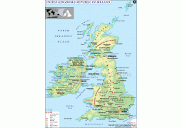 Map of UK and Ireland - Digital File