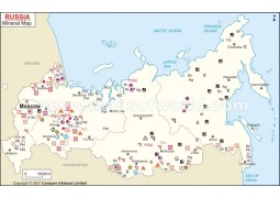 Russia Mineral Map - Digital File