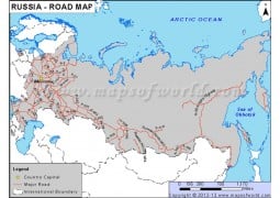 Russia Road Map - Digital File
