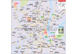 Taj Mahal Location Map - Digital File