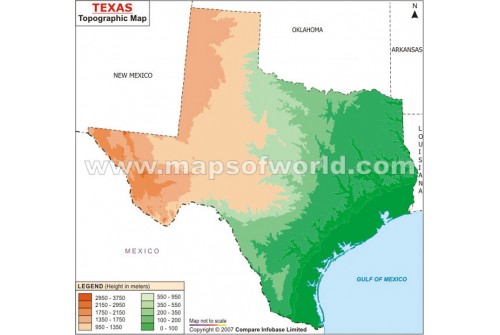 Texas Topographic Map