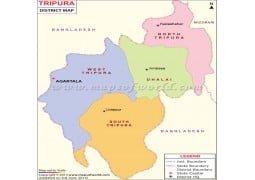 Tripura Map - Digital File