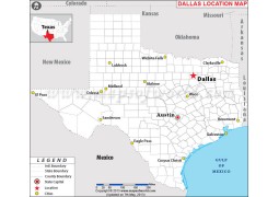 Dallas Location Map - Digital File