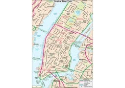 Central New York Map - Digital File