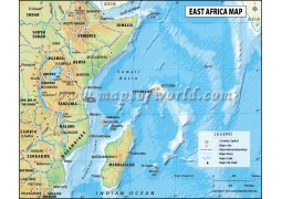 East Africa Map - Digital File