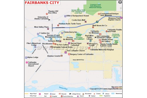 Fairbanks City Map