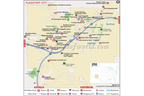 Flagstaff City Map