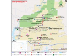 Hot Springs City Map - Digital File