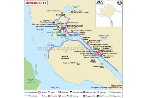 Juneau City Map