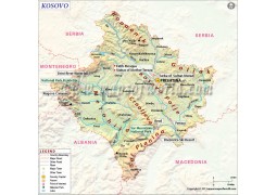 Kosovo Map - Digital File