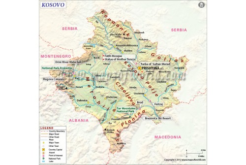 Kosovo Map