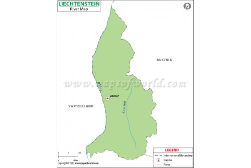 Liechtenstein River Map