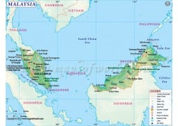 Malaysia Map - Digital File