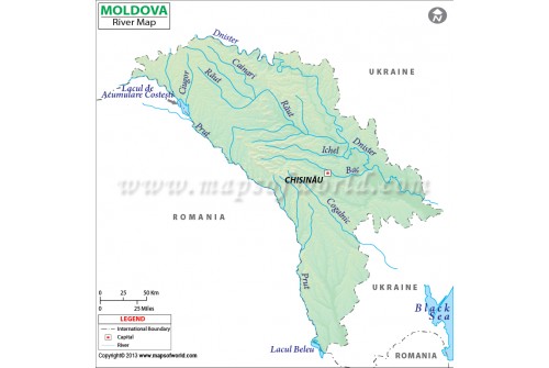 Moldova River Map