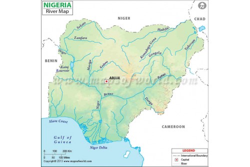Nigeria River Map