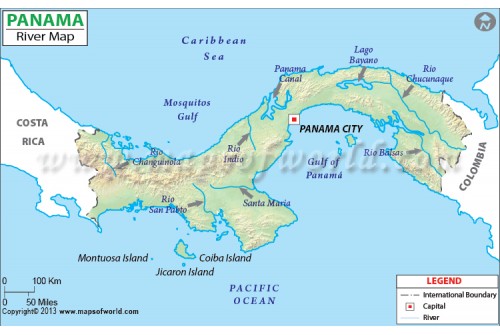 Panama River Map