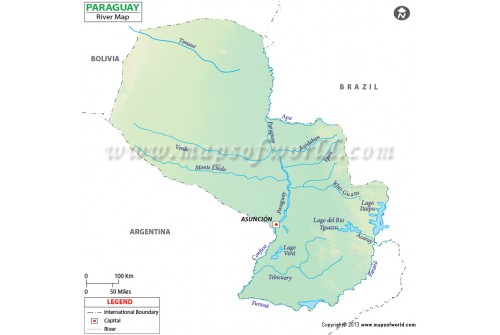 Paraguay River Map