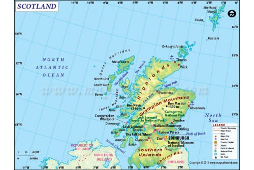 Scotland Country Map