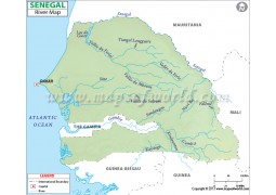 Senegal River Map - Digital File