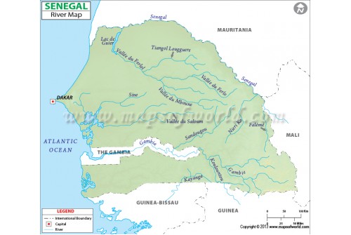 Senegal River Map