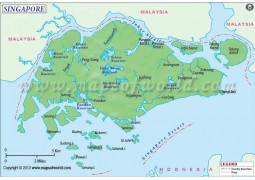 Singapore River Map - Digital File