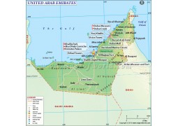 UAE (United Arab Emirates) Map - Digital File
