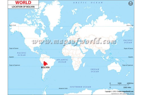 Bolivia Location Map 