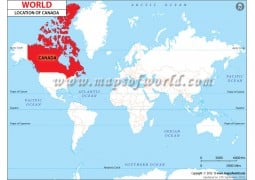 Canada Location Map  - Digital File
