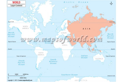 World Largest Continent Map
