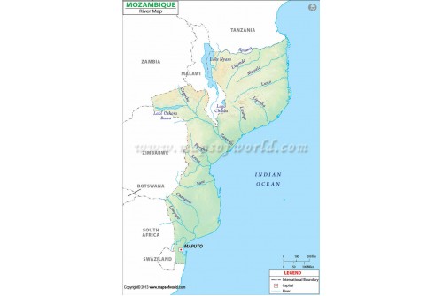 Mozambique River Map