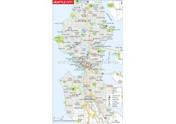 Seattle City Map - Digital File
