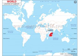 Djibouti Location Map - Digital File