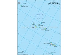 Azores Political Map - Digital File
