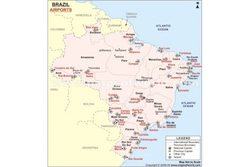 Brazil Airports Map