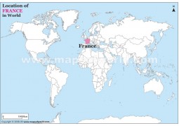 France Location Map  - Digital File