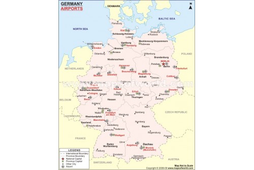 Germany Airport Map 