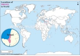 Israel Location Map  - Digital File