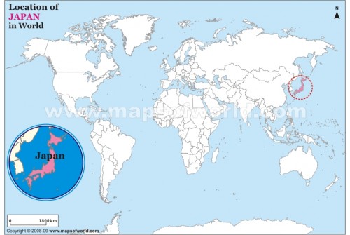 Japan On World Map