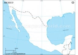 Blank Map of Mexico - Digital File