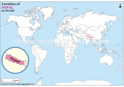 Nepal Location Map - Digital File