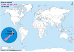 New Zealand Location Map - Digital File