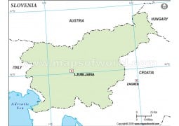 Slovenia Outline Map - Digital File