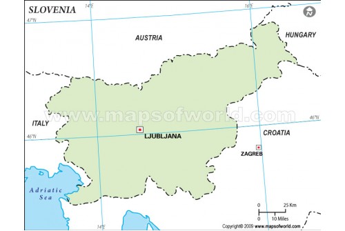 Slovenia Outline Map