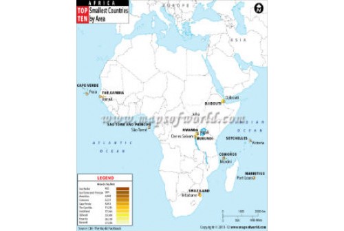 Top Ten Smallest African Countries by Area