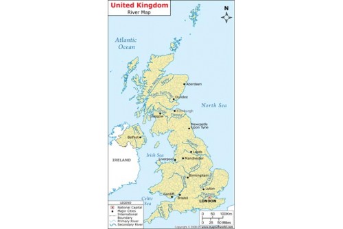UK River Map 