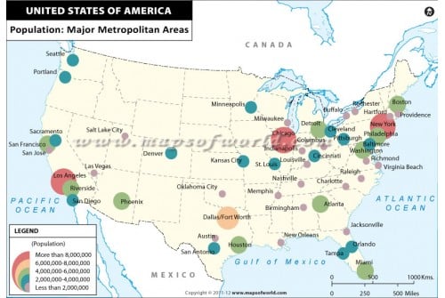 US Population Density Map