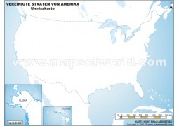 US Umrisskarte  - Digital File