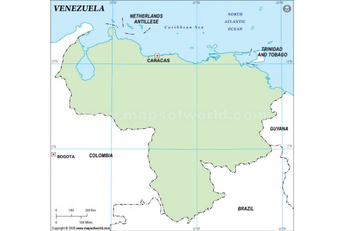 Venezuela Outline Map