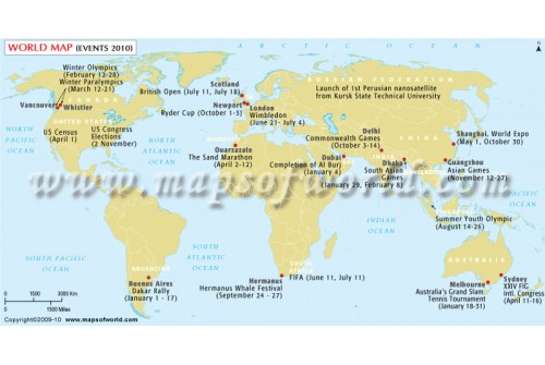 2010 World Events Map